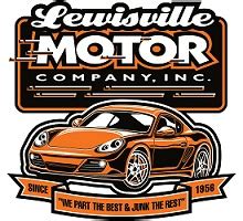 Lewisville motor company - LEWISVILLE MOTOR COMPANY, INC. is a North Carolina Domestic Business Corporation filed on December 28, 1989. The company's filing status is listed as Current-Active and its File Number is 0260986. The Registered Agent on file for this company is Myers, Marty L and is located at 2828 Tom's ridge lane, East Bend, NC 27018. The company's principal ...